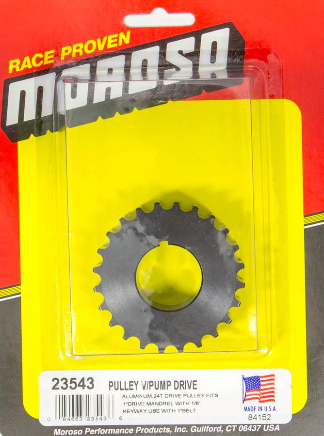 Moroso 23543 Dry Sump Drive Pulley 24T- Radius Tooth