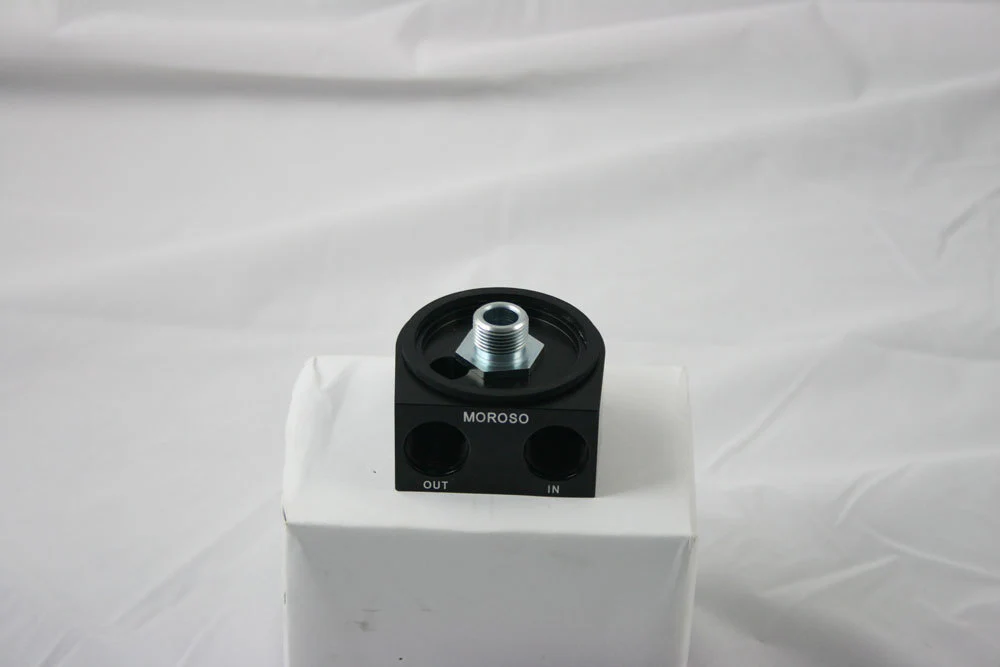 Moroso 23698 Oil Filter Adapter 20Mm X 1.5 Sandwich Style