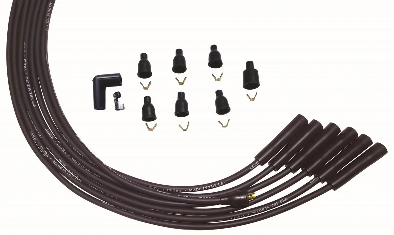 Moroso 51003 Ultra Plug Wire Set Universal 6-Cyl Black