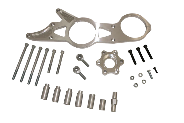 Moroso 63870 Mounting Bracket, 93Mm Alternator, Vacuum Pump, Moroso Gm Ls Electric Water Pump, Front Drive Distributor