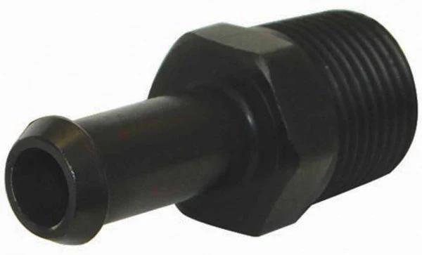 Moroso 65381 Fitting, 3/8 In. To 3/8 In., Straight, Black