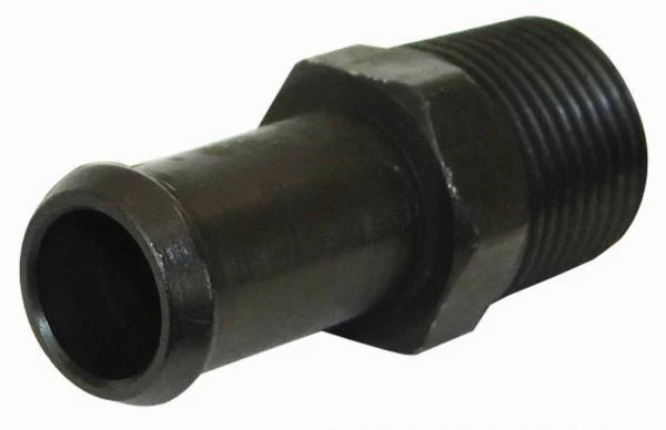 Moroso 65389 Fitting, 3/8 In. To 1/2 In., Straight, Black
