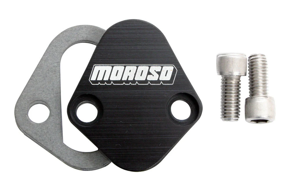 Moroso 65396 Fuel Pump Plate - Billet Bbc- Ford & Mopar