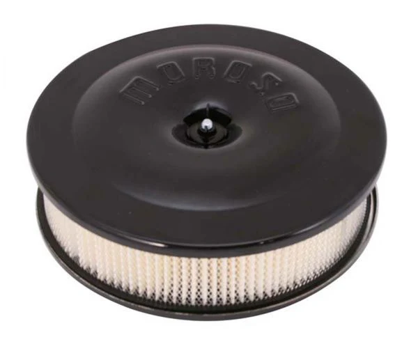 Moroso 66303 Air Cleaner Kit, 8-1/2 In. X 2-3/8 In., Black Powder Coat, Aluminum