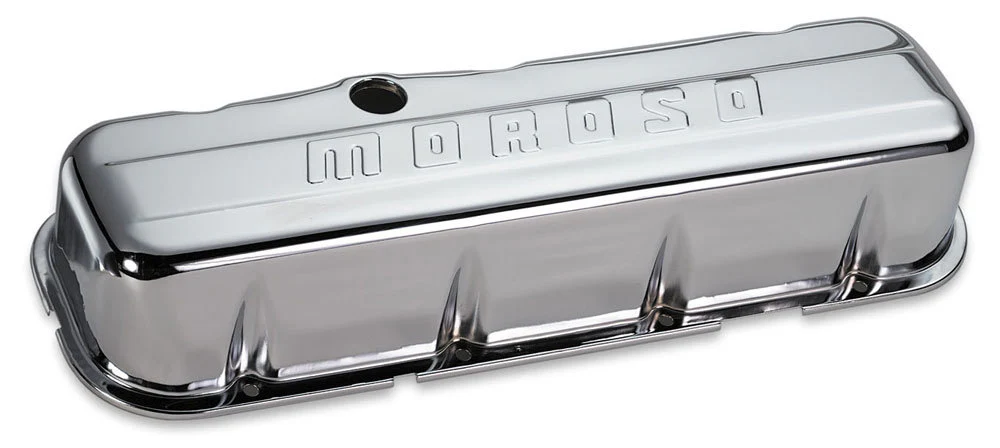 Moroso 68112 Chrome B/E Valve Covers Bbc Tall W/O Baffle