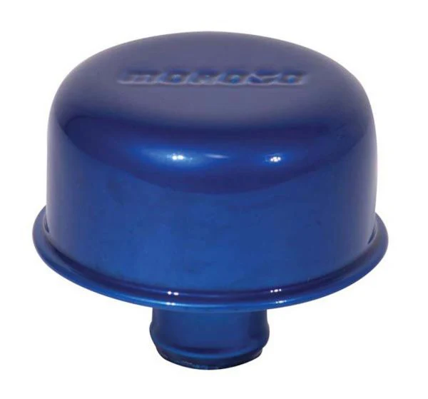 Moroso 68717 Breather, Push-In, Blue Powder Coat