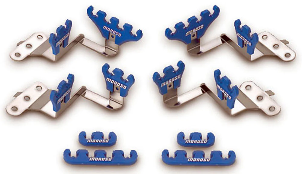Moroso 72140 Blue Wire Loom Kit For Sbc Center Bolt V/C