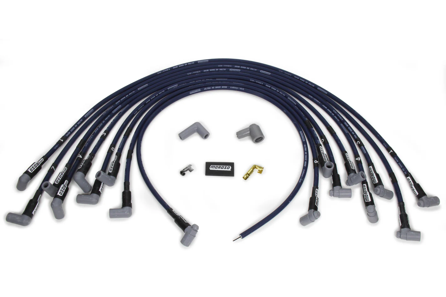 Moroso 73669 Ultra 40 Plug Wire Set Bbc Hei - Blue