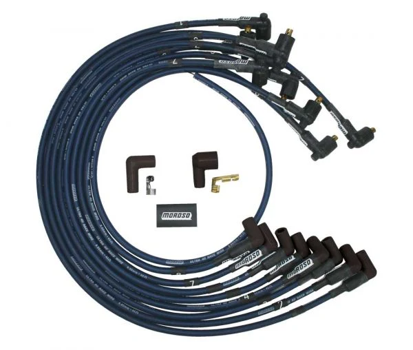 Moroso 73671 Ignition Wire Set, Ultra 40, Unsleeved, Bbc, Non-Hei, Blue