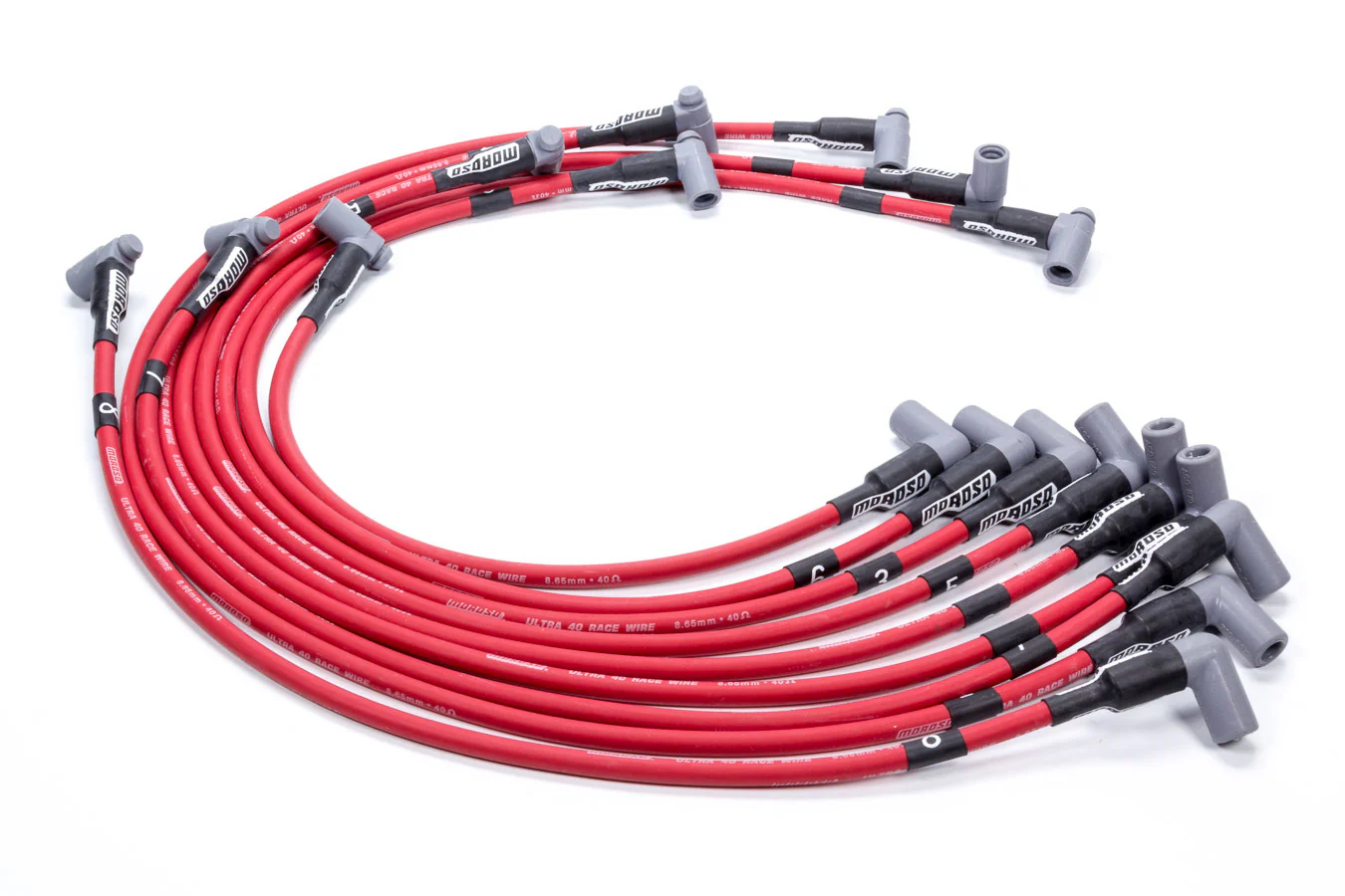 Moroso 73699 Ultra 40 Plug Wire Set Sbc Sprint Car Red