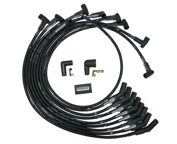 Moroso 73717 Ignition Wire Set, Ultra 40, Unsleeved, Ford 429-460, Black
