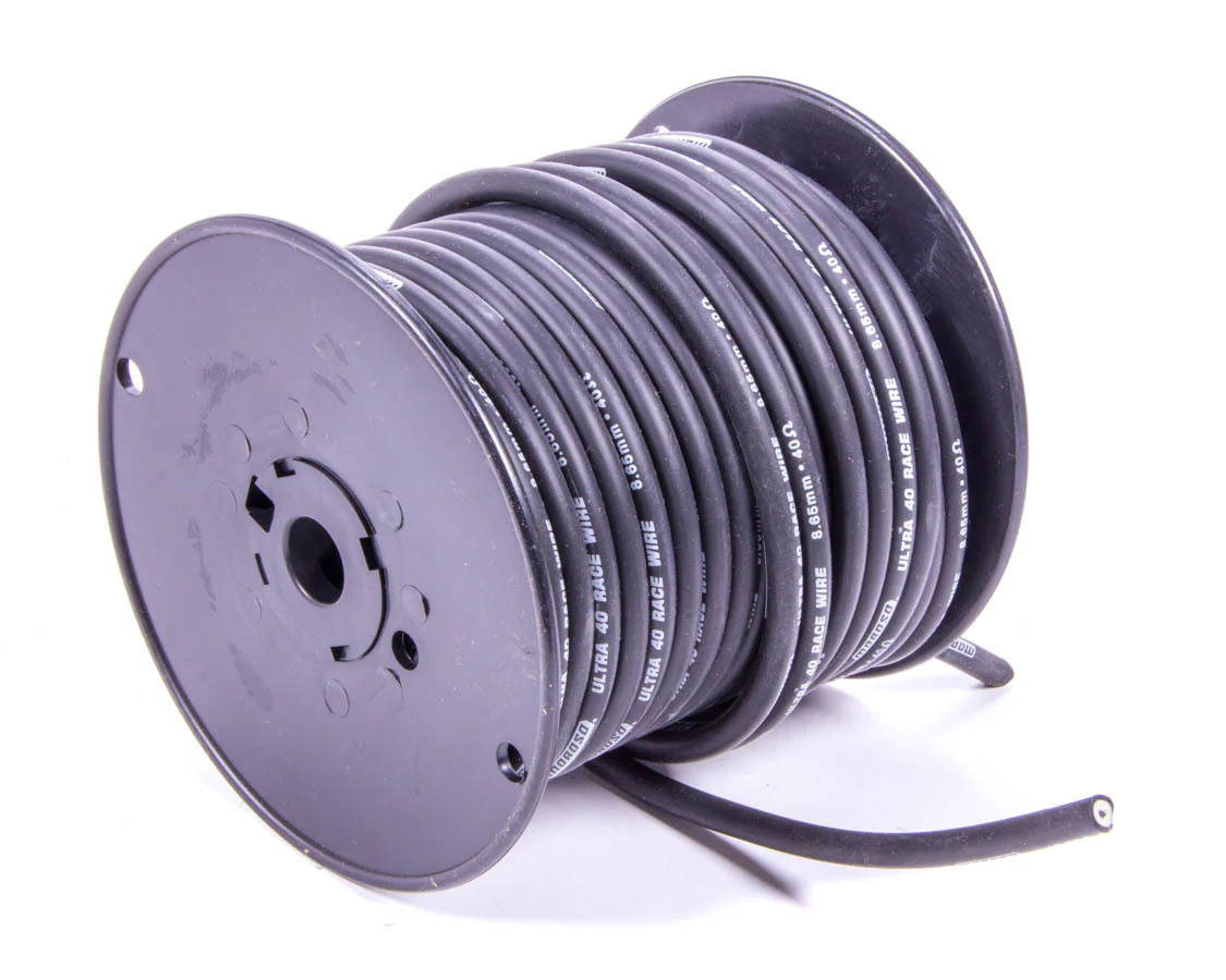 Moroso 73838 Ultra 40 Ignition Wire Black 100Ft Spool