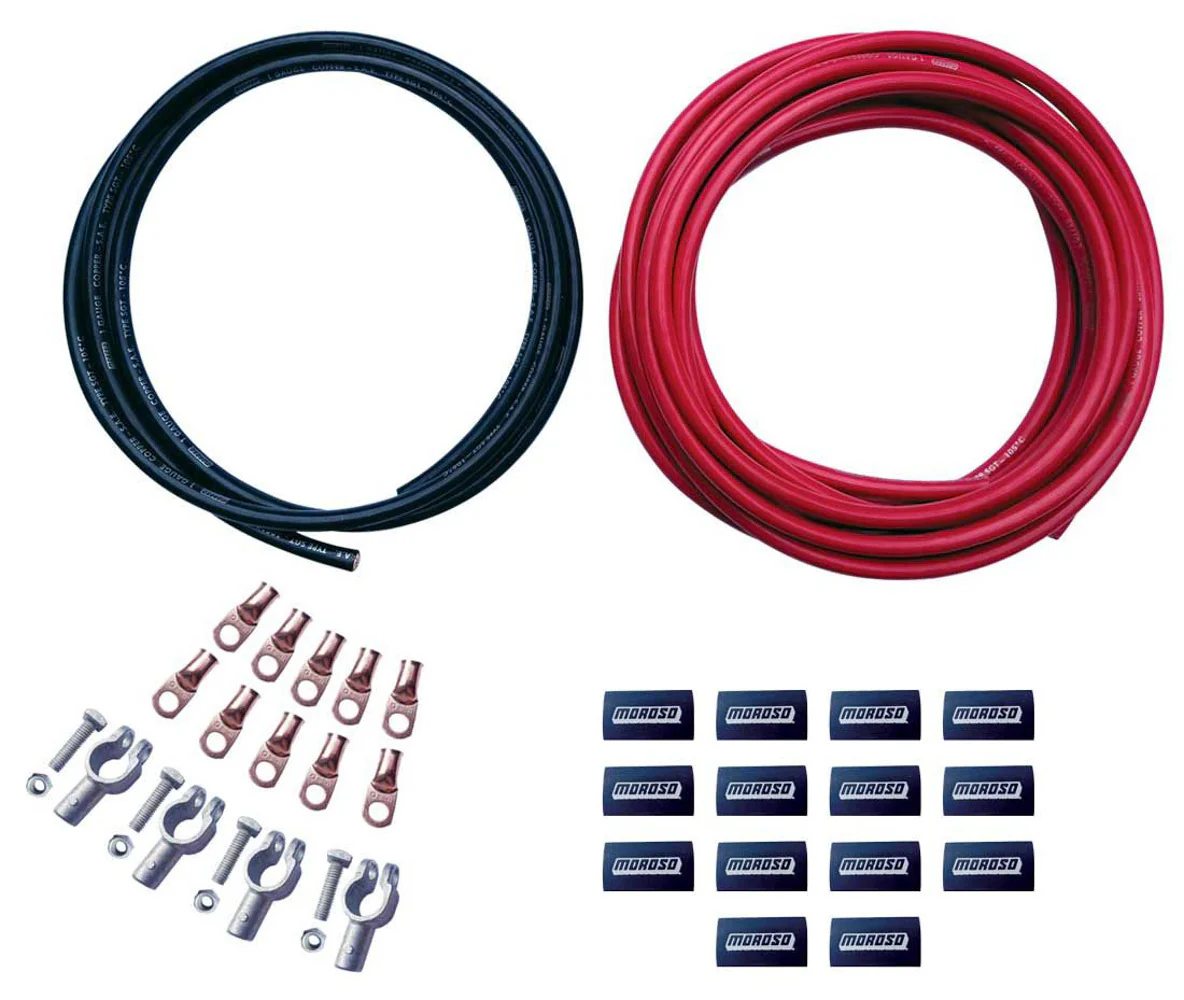 Moroso 74056 Remote Battery Cable Kit Dual Battery