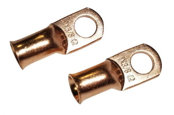 Moroso 74177 Battery Cable Terminal Kit Solder End For 1 Ga Wire 3/8 Dia Stud 2 Pack