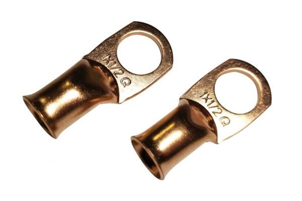 Moroso 74178 Battery Cable Terminal Kit Solder End For 1 Ga Wire 1/2 Dia Stud 2 Pack