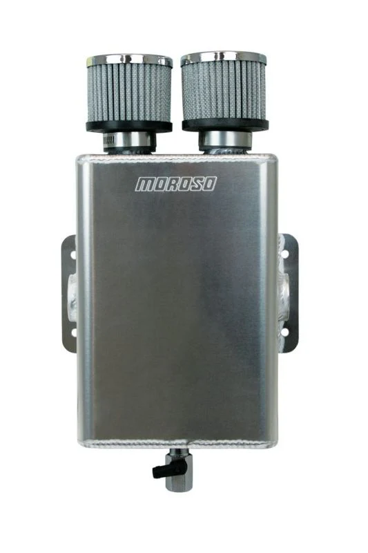 Moroso 85393 Tank, Breather, 2 Breather And 2 16 An Female 180 Deg Apart