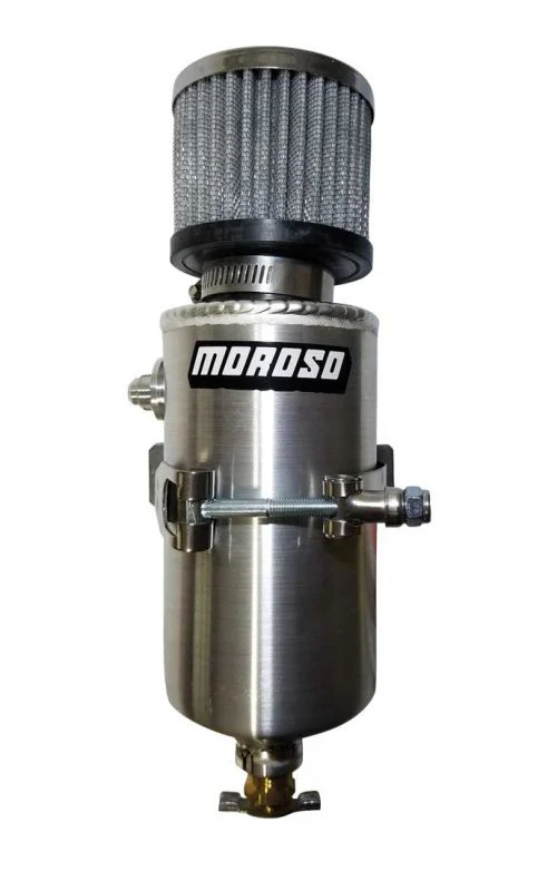 Moroso 85456 Tank, Breather, Catch Can,  -6 An Male Fitting