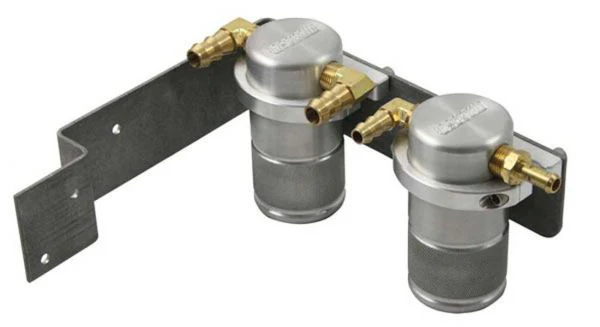 Moroso 85610 Separator, Air Oil, Catch Can, Small Body, Subaru Wrx, 08-14