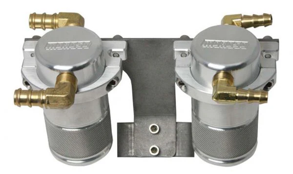 Moroso 85654 Separator, Air Oil, Catch Can, Small Body, Subaru Sti, 04-07, Front Mount Intercooler