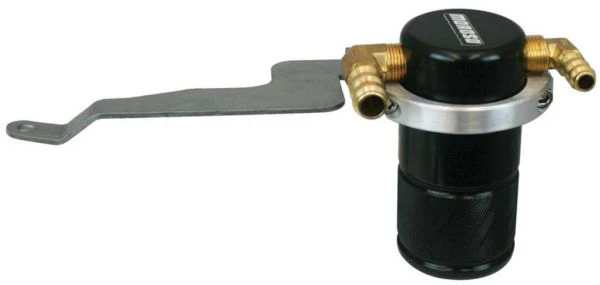 Moroso 85673 Separator, Air Oil, Catch Can, Small Body, Black Finish, Subaru Wrx, 15-Up