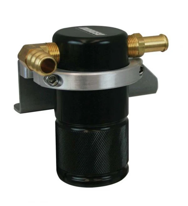 Moroso 85675 Separator, Air Oil, Catch Can, Small Body, Black Finish, Golf/Jetta, 2.0 T, 10-14