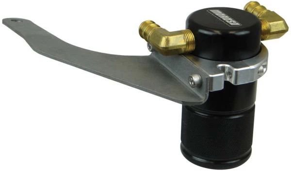 Moroso 85685 Separator, Air Oil, Catch Can, Small Body, Black Finish, Mustang Ecoboost, 15-18