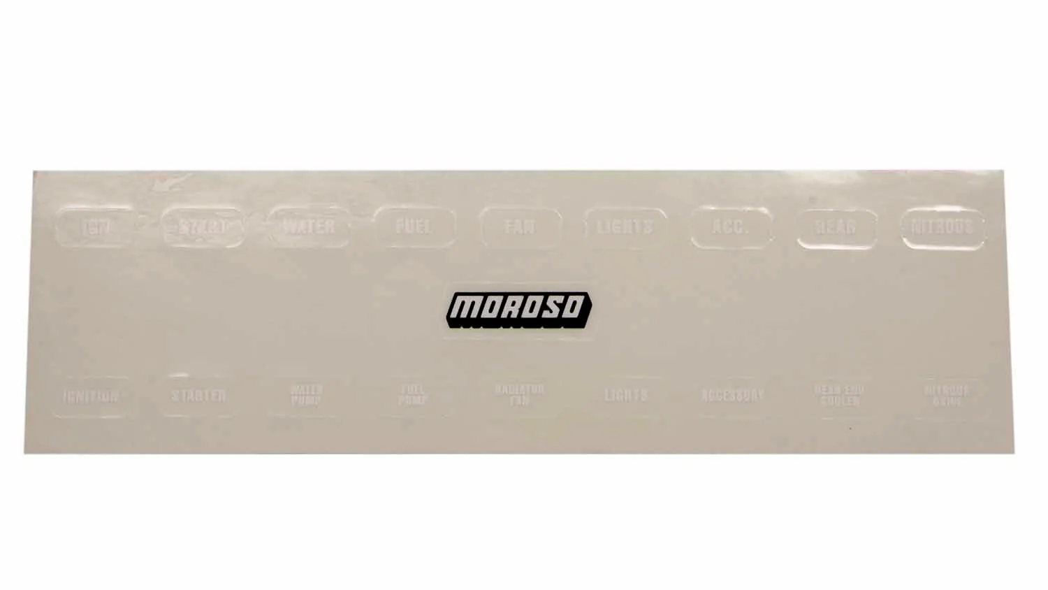 Moroso 97542 Switch Panel Label