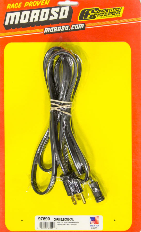 Moroso 97590 Replacement Electric Cord For Int. Oil Heater