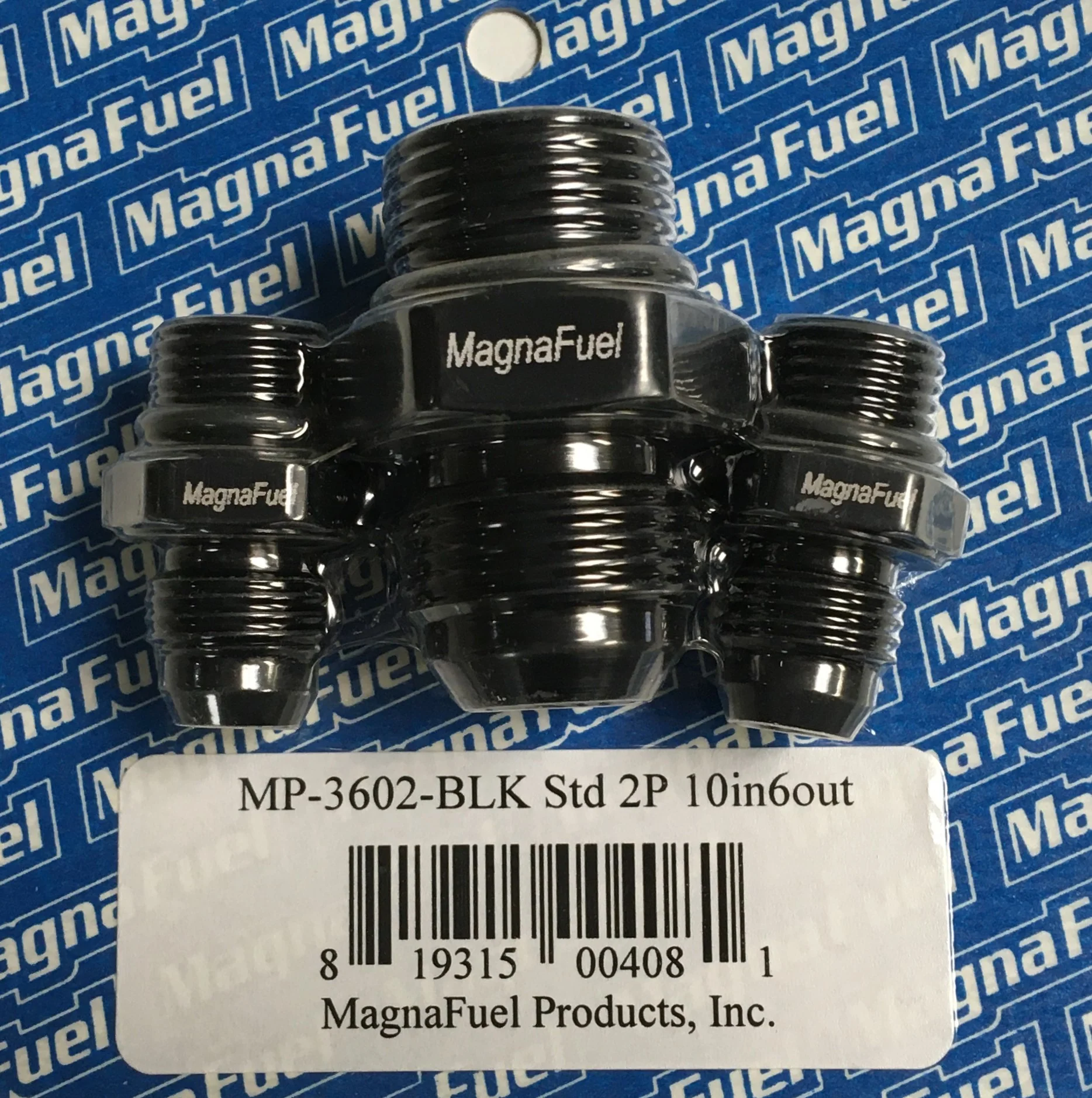 Magnafuel MP-3602-BLK Two Port Regulator Plumbing Kit -10 Inlet -6 Outlets