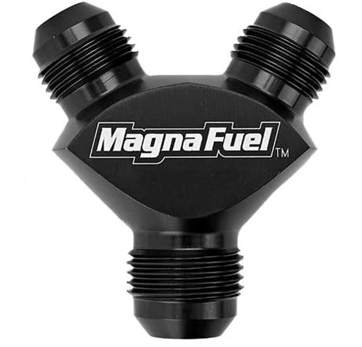 Magnafuel MP-6266-BLK Black -6 AN Male Y Fitting