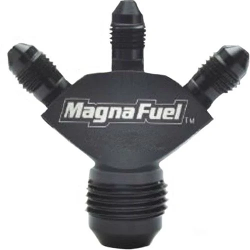 Magnafuel MP-6366-BLK Black -6 AN Male Y Fitting