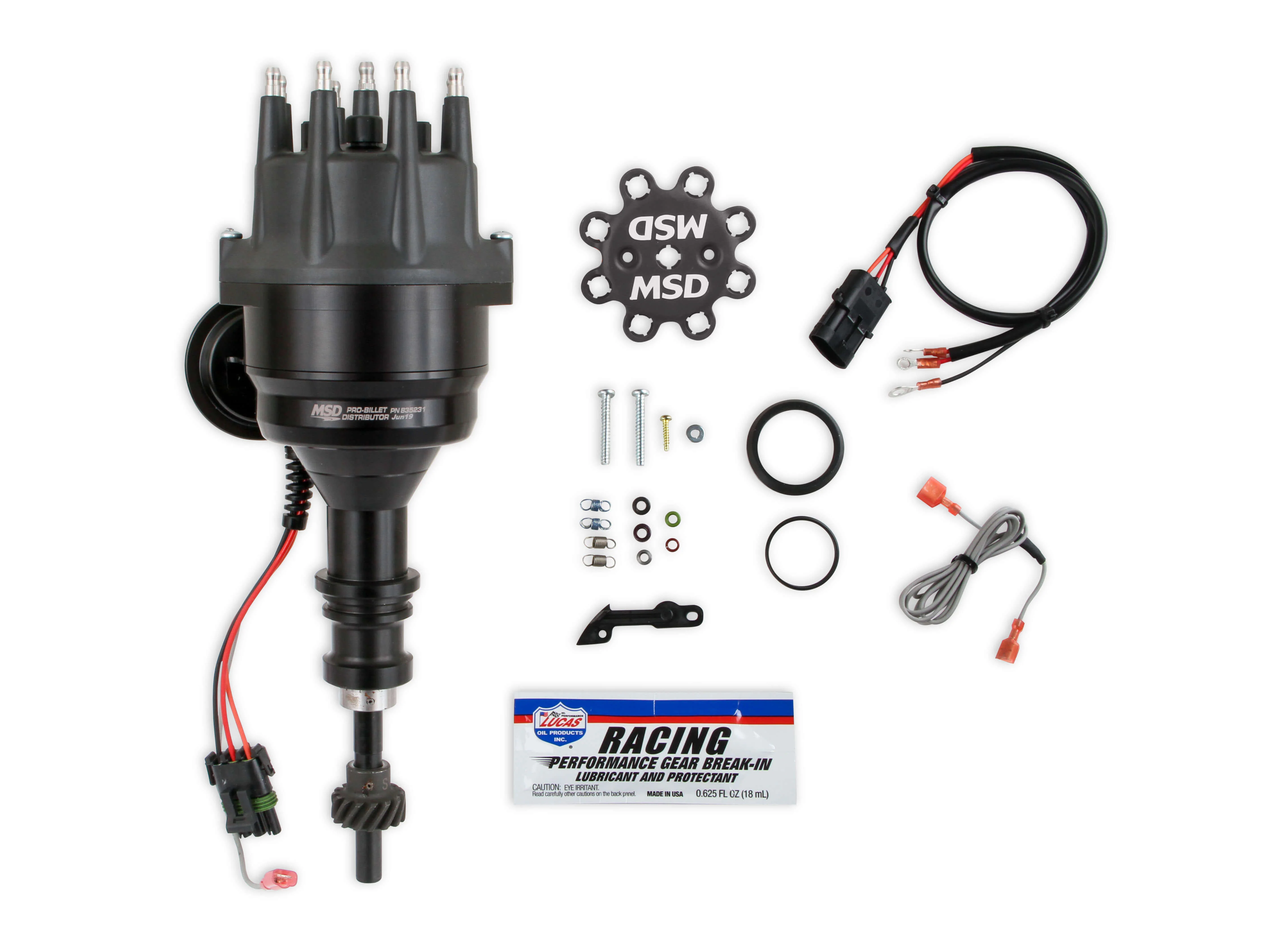 MSD Ignition 835231 MSD Black Dist, Ford 289/302,RTR,STL GR