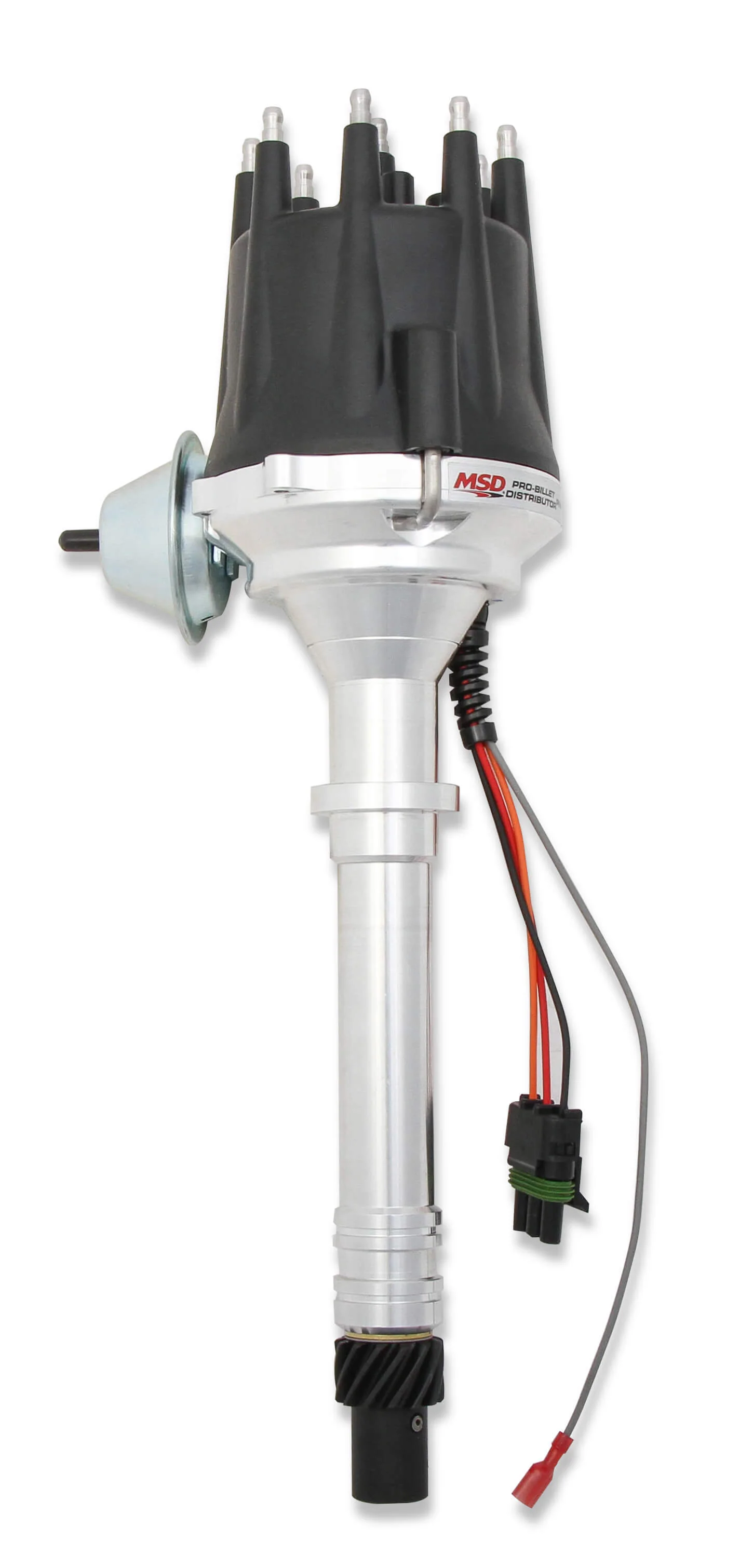 MSD Ignition 83605 Distributor, Chevy V8 w/Module Blk Cap