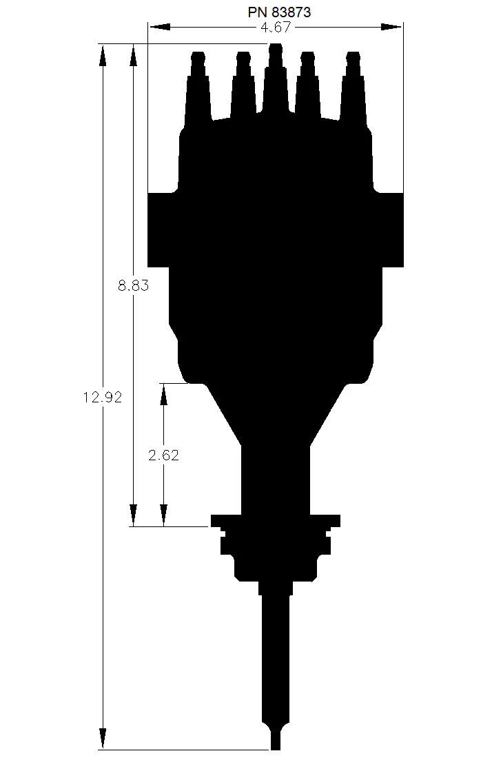 MSD 83873 Ready-To-Run Distributor for Mopar 426-440 - Image 2