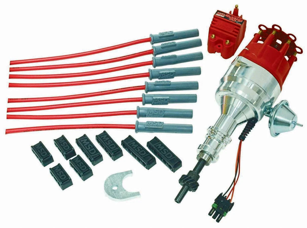 MSD Ignition 84745 Distributor Kit, Ford 289/302, Ready-to-Run Distributor, Coil, Wires
