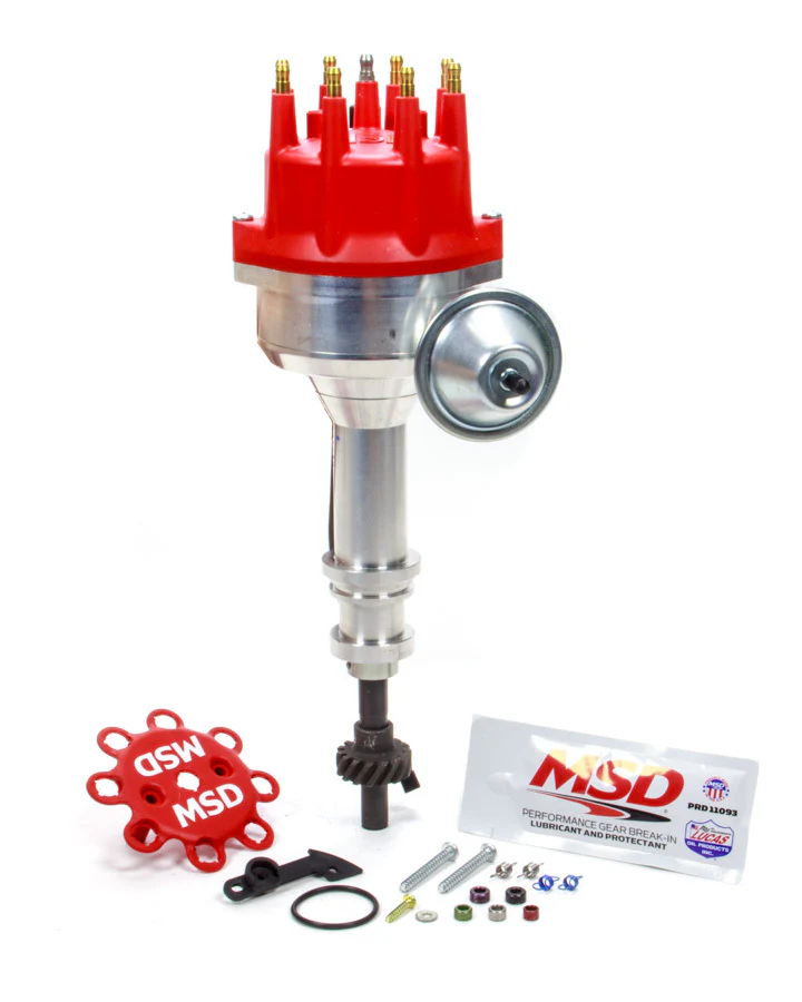 MSD Ignition 84771 Distributor, Ford 351C-460 Vacuum Advance Steel Gear