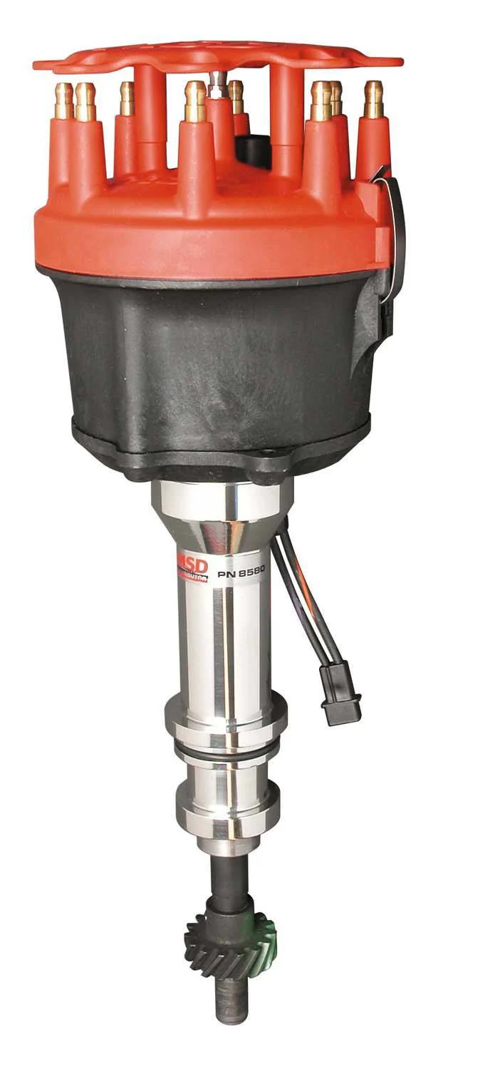 MSD 85805 Pro-Billet Distributor for Ford 351W with Edelbrock Victor Jr