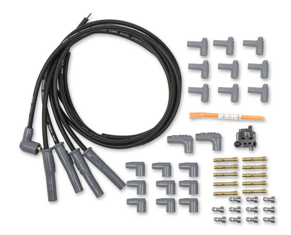 MSD Ignition 31153 Spark Plug Wire Set 4cyl Universal