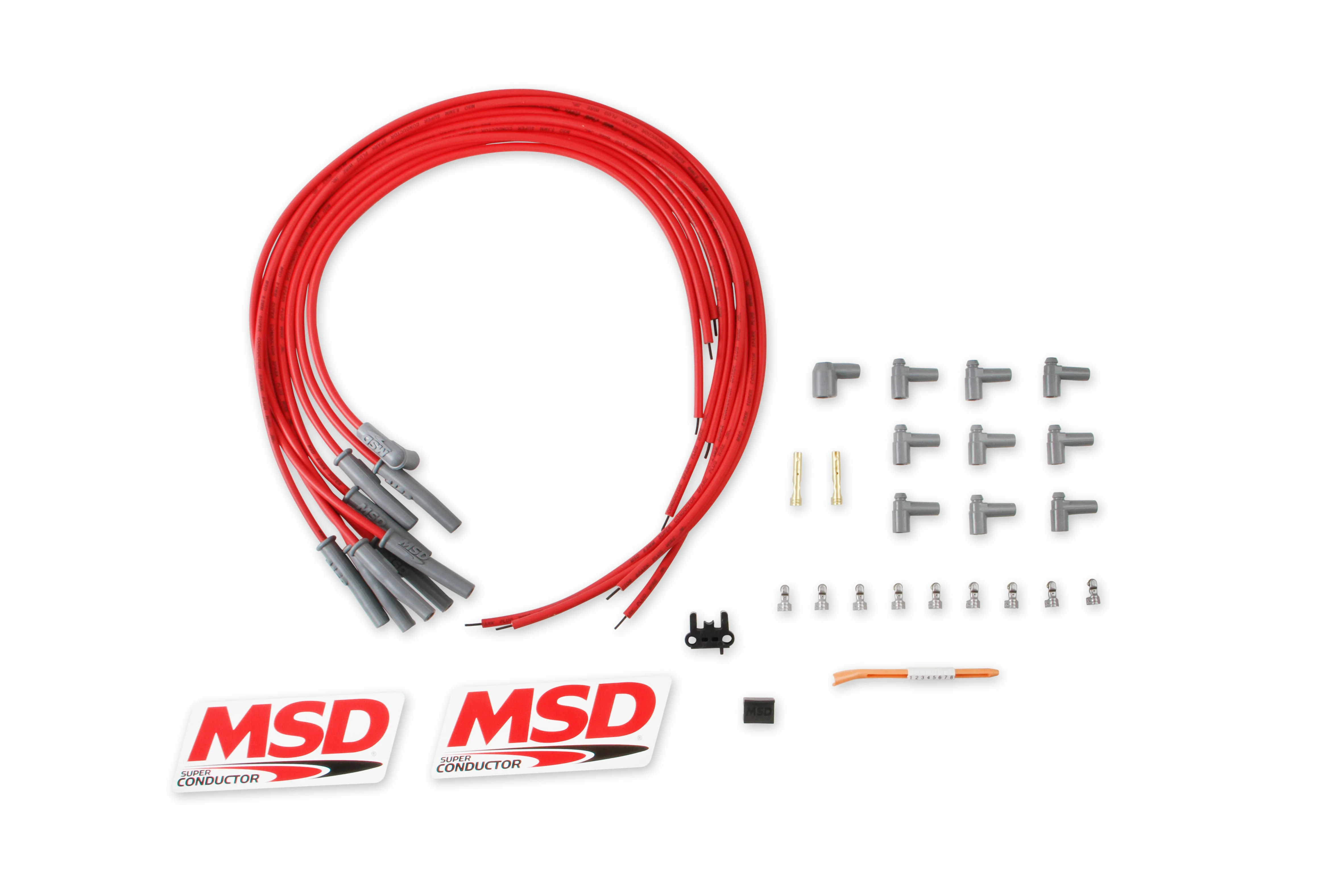 MSD 31189 Universal Super Conductor 8.5MM Spark Plug Wire Set