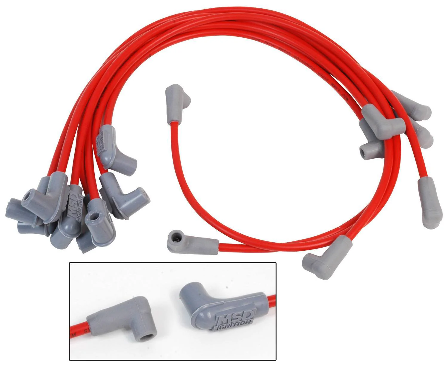 MSD 31489 Super Conductor 8.5MM Spark Plug Wire Set 1963-00 BBC Marine HEI