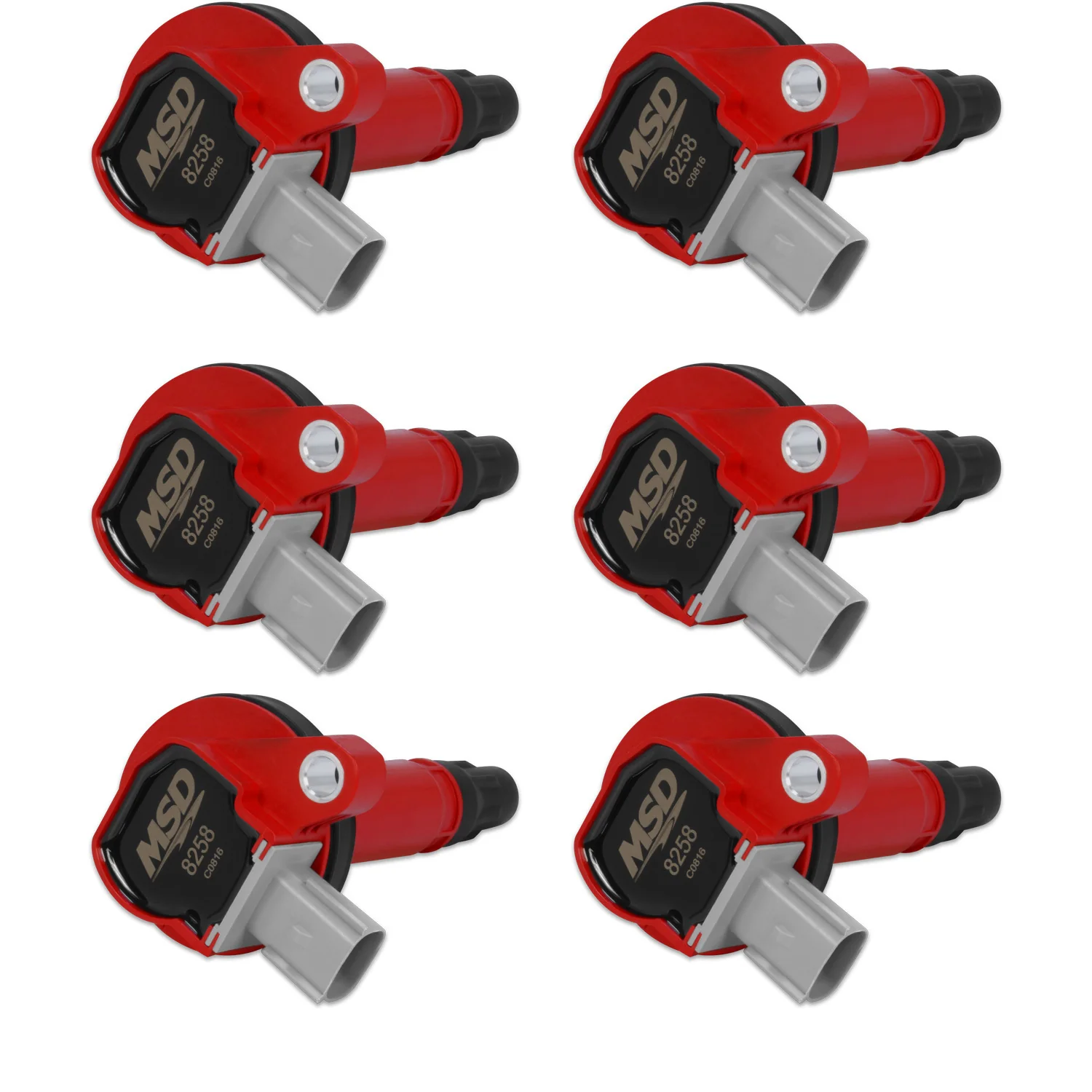 MSD 82586 Coils 6pk Ford Eco-Boost 3.5L V6 10-13   Red
