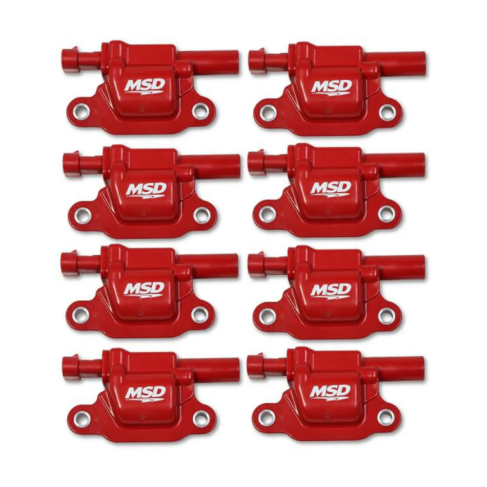 MSD 82668 Coil Red Square GM V8 2014-Up 8pk