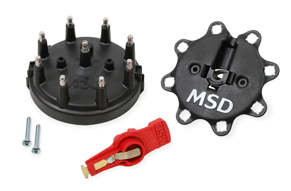 MSD 84823 Cap & Rotor Kit - 85-95 Ford - Black