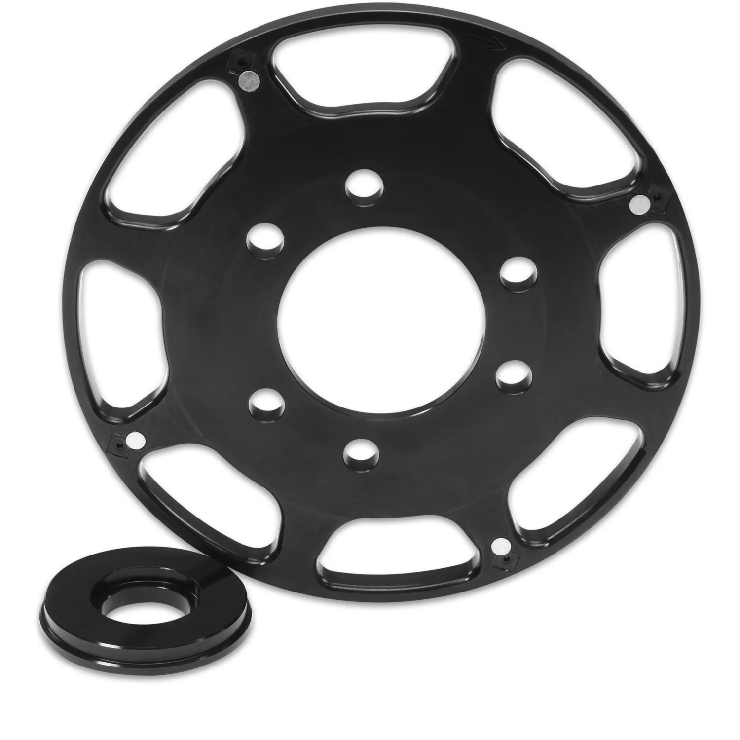MSD 86113 SBC 7in Crank Trigger Wheel Black