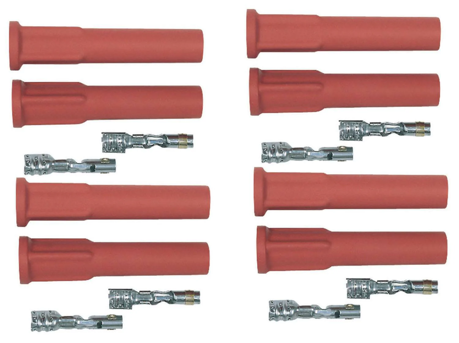 MSD 8854 Straight Spark Plug Boot and Terminal Set