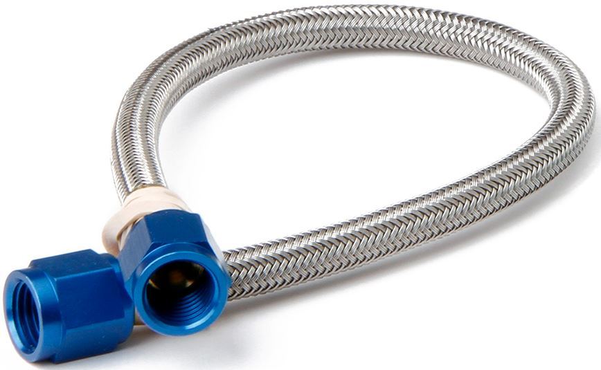NOS 15210NOS -4 Stainless Nitrous Supply Hose 12 inch