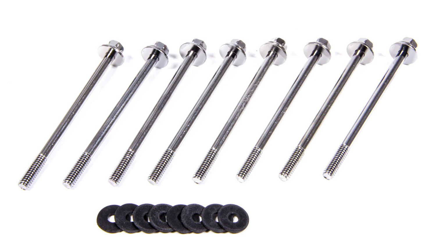 ProForm 141-133 Valve Cover Bolts, Chevy 5.0L, 5.7L, 1/4 in. -20 x 3.750 in., Steel, Chrome, Set of 8