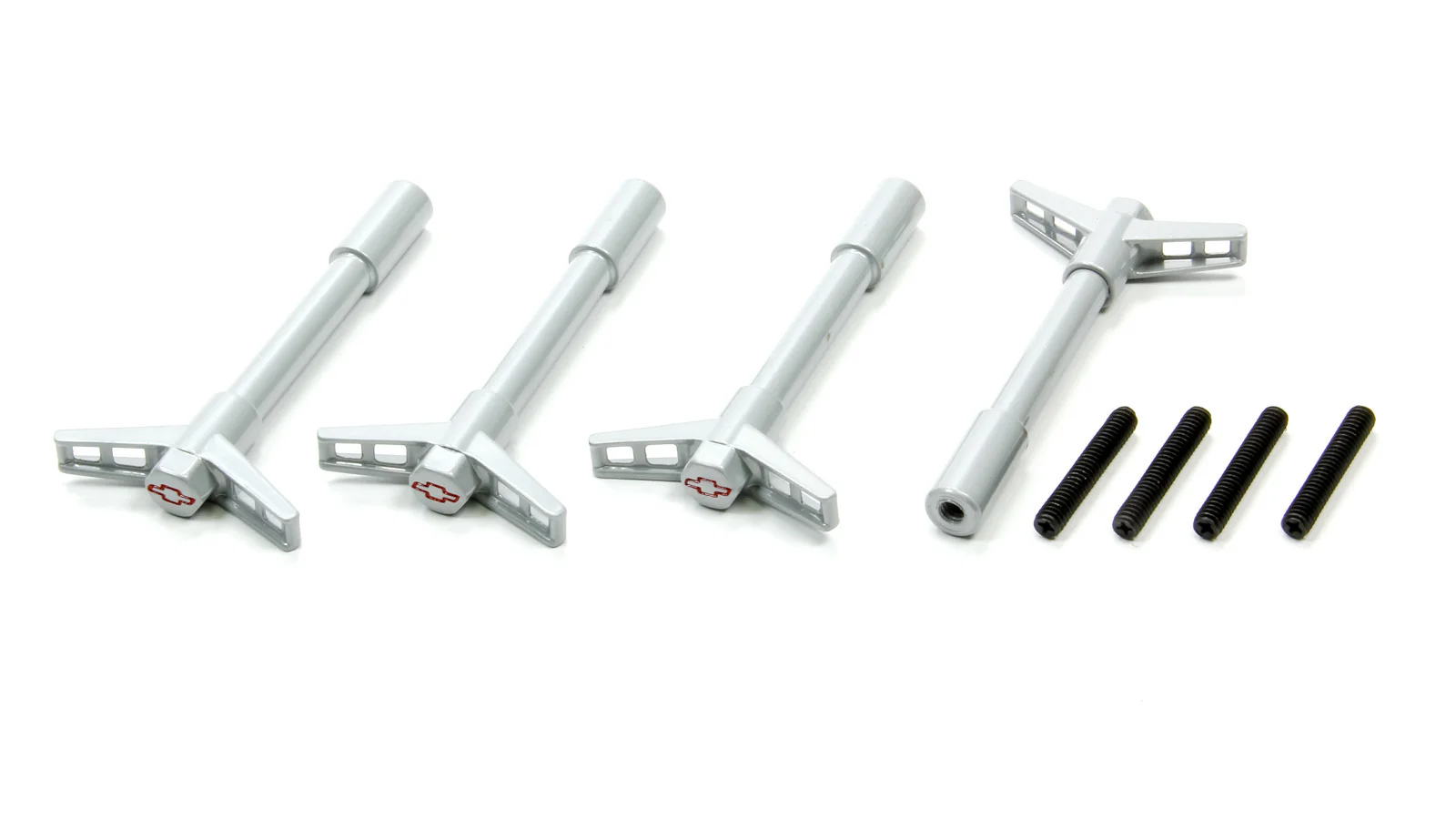 Proform 141-364 Valve Cover T-Bars, 1/4 in. -20 x 1.000 in., Steel, Metallic Gray, Set of 4