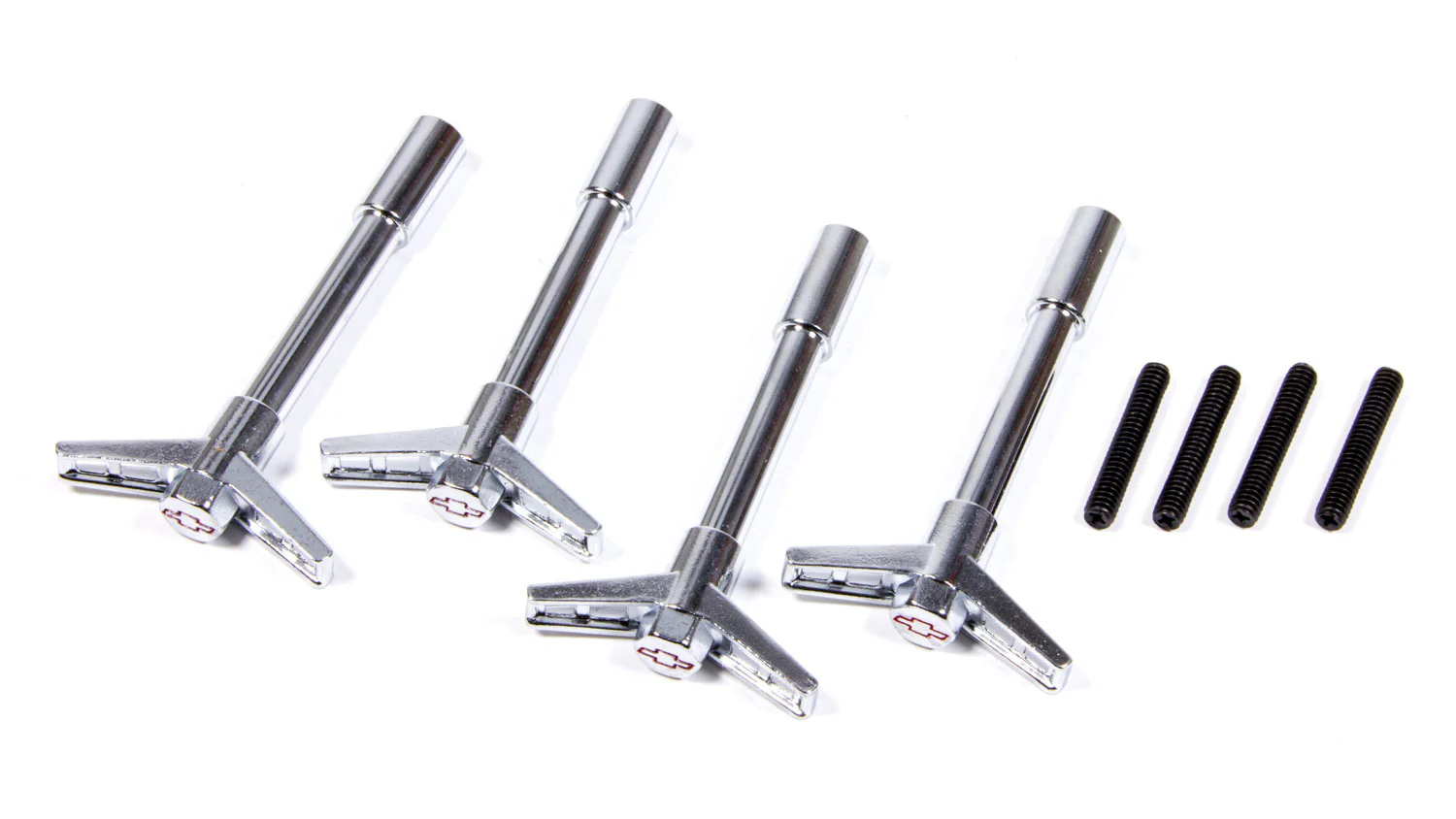 Proform 141-902 Valve Cover T-Bars, 1/4 in. -20 x 1.000 in., Steel Chrome, Set of 4