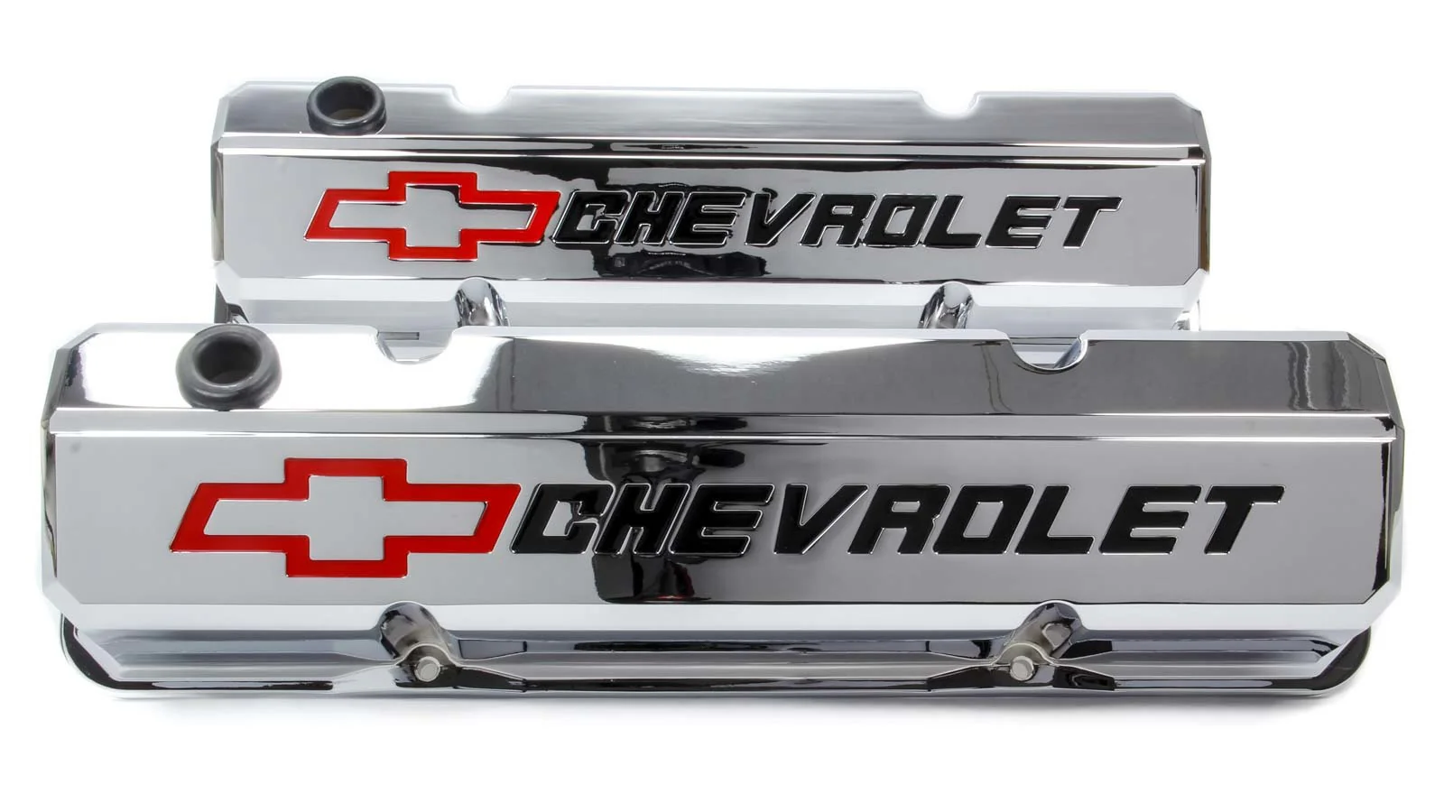 Proform 141-930 SBC Slant Edge Chrome V/C Tall Recessed Logo